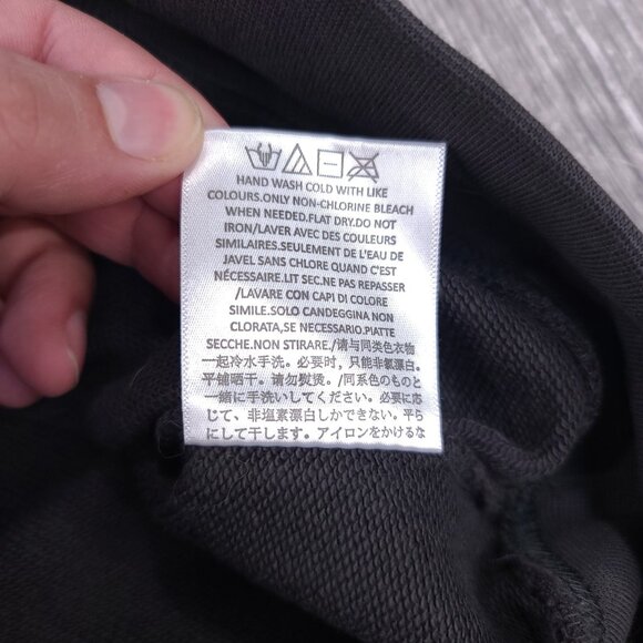 Essentials Fear Of God Sweatshirt Womens XL Black Fade 3/4 Sleeve Oversized Mock - Picture 9 of 9